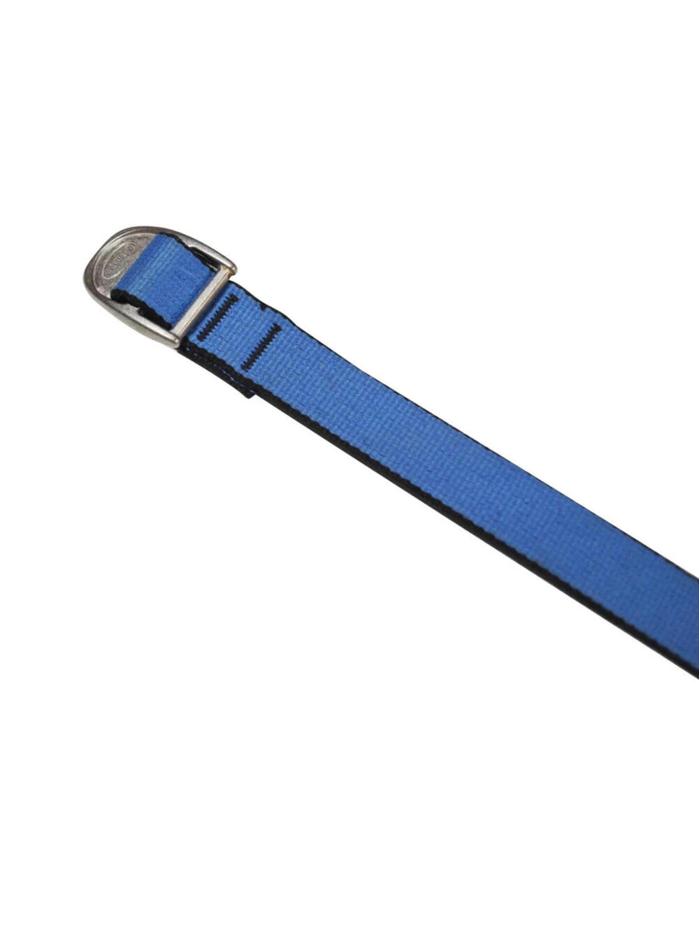Vintage Chaco Blue Cloth Metal Buckle Belt Size 34